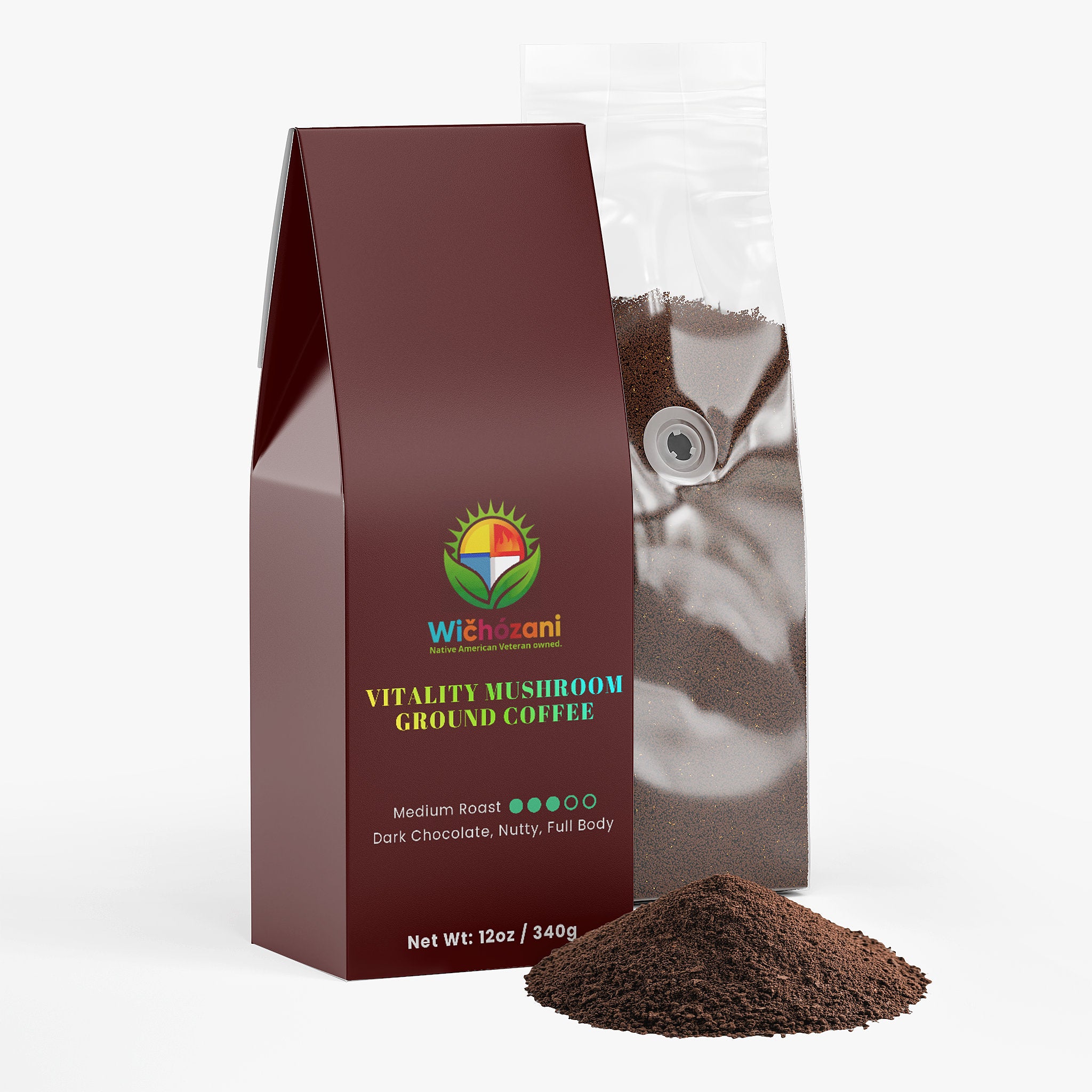 Vitality Mushroom Coffee (Medium Roast)